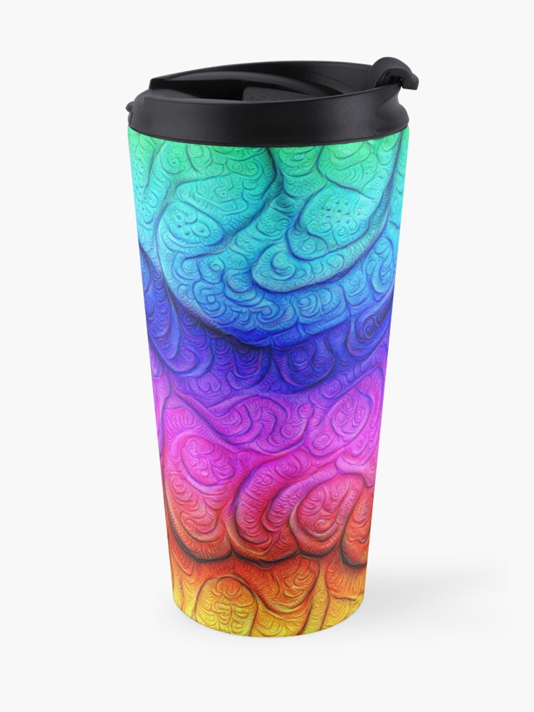 Alternate view of Color Foam levels #DeepDream Travel Mug