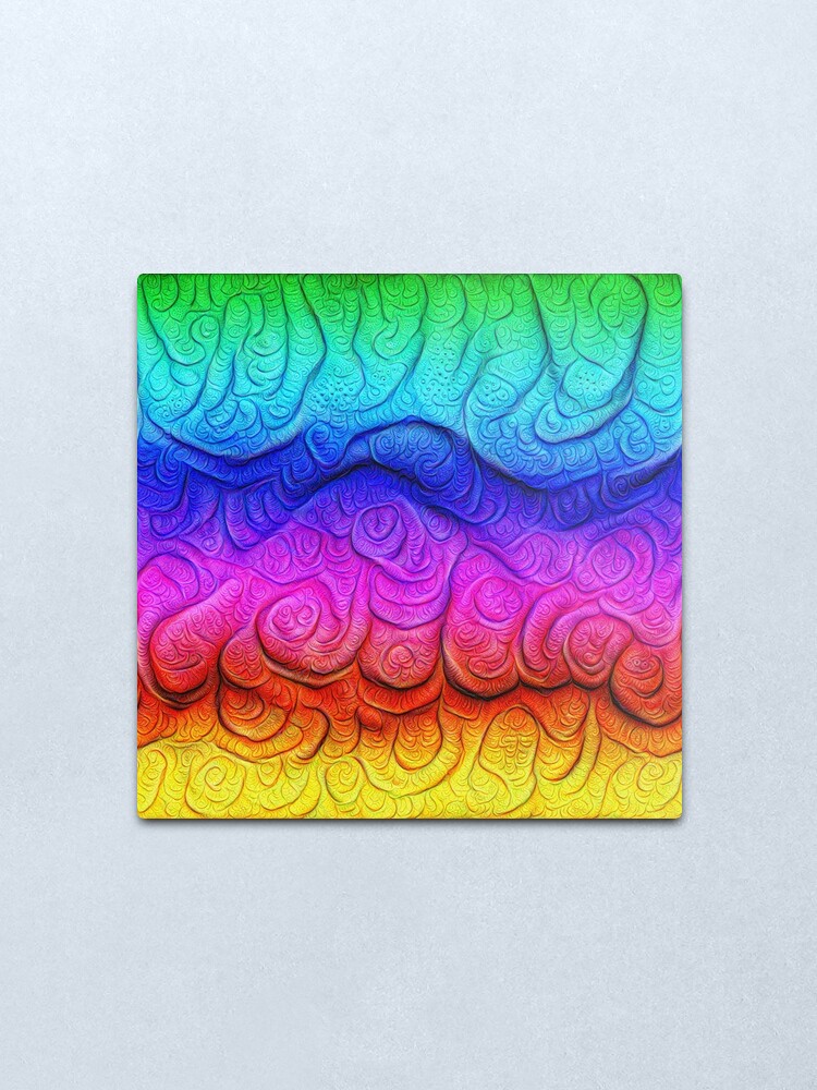 Alternate view of Color Foam levels #DeepDream Metal Print