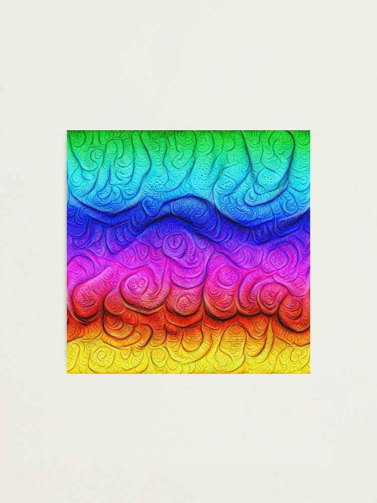 Alternate view of Color Foam levels #DeepDream Photographic Print