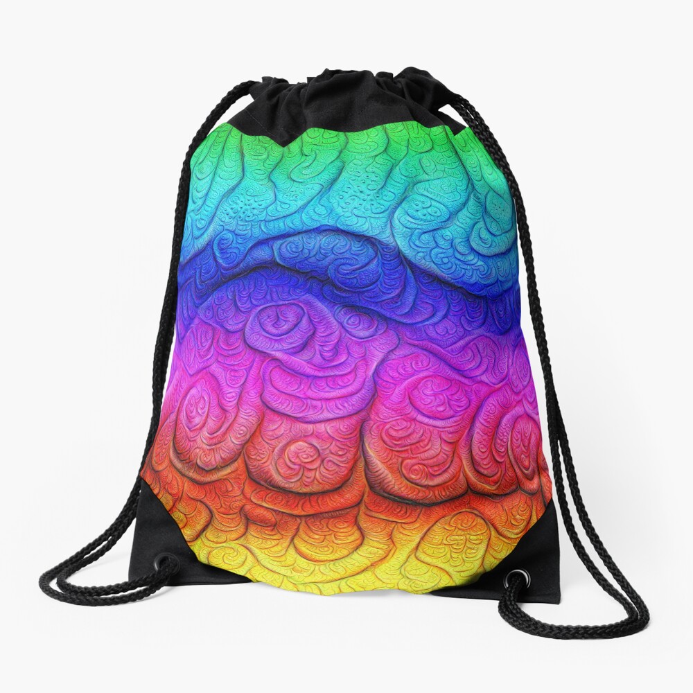 Color Foam levels #DeepDream Drawstring Bag