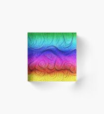 Color Foam levels #DeepDream Acrylic Block
