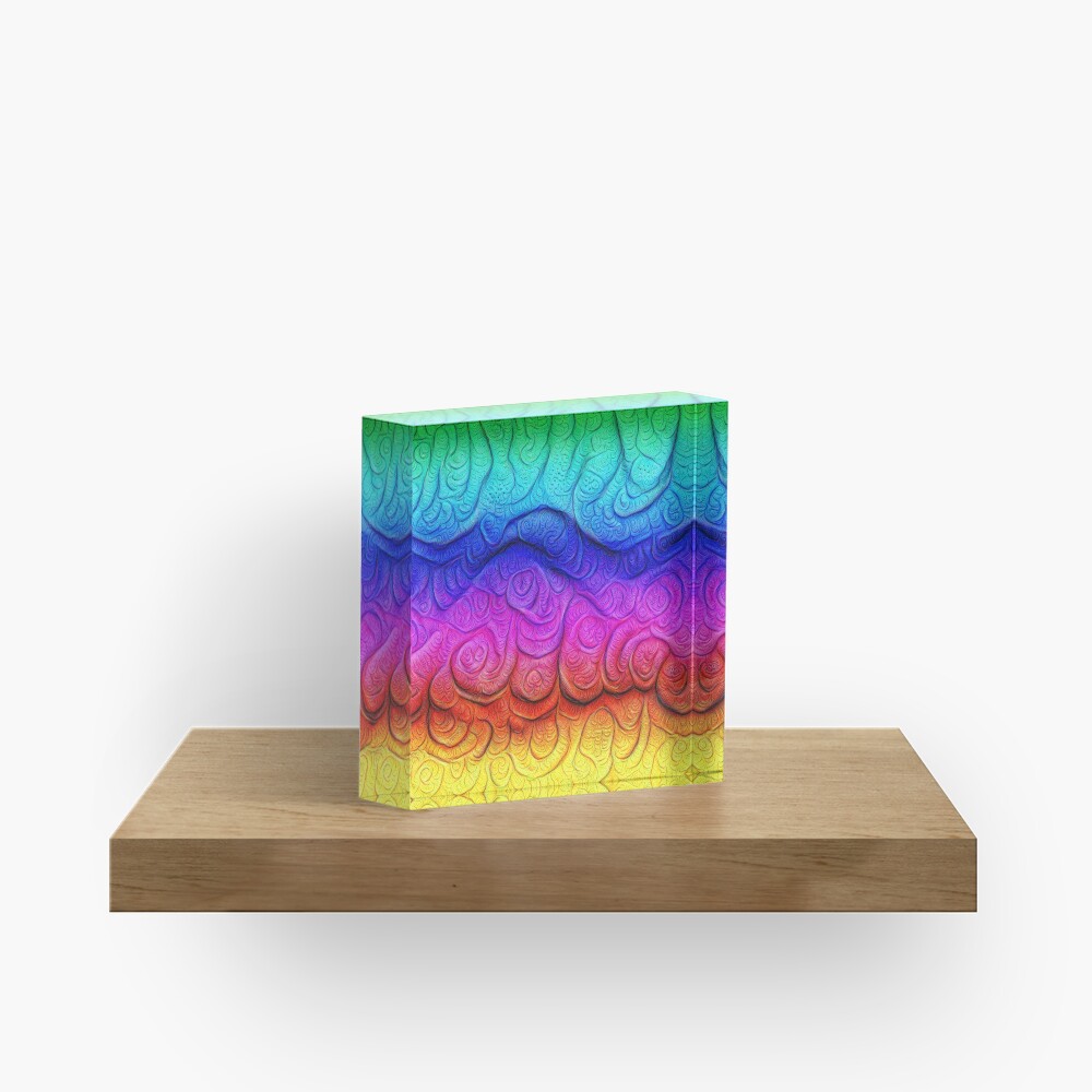 Color Foam levels #DeepDream Acrylic Block