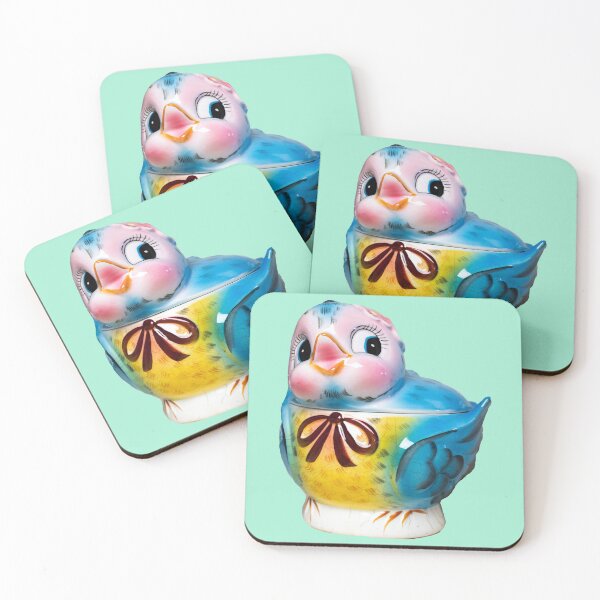Item preview, Vintage Bluebird Cookie Jar Photo designed and sold by The kitschy Citrus.