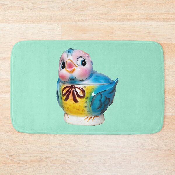 Item preview, Vintage Bluebird Cookie Jar Photo designed and sold by The kitschy Citrus.