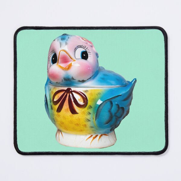 Item preview, Vintage Bluebird Cookie Jar Photo designed and sold by The kitschy Citrus.