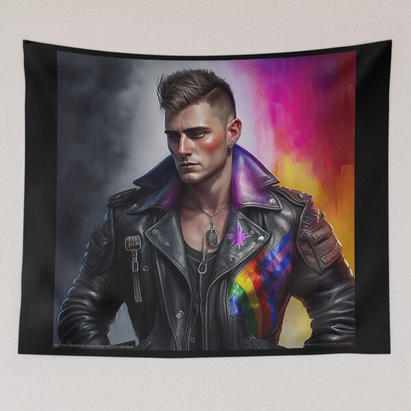 Item preview, Leather Pride - Bold LGBTQ+ Design designed and sold by Andrew Lomax.