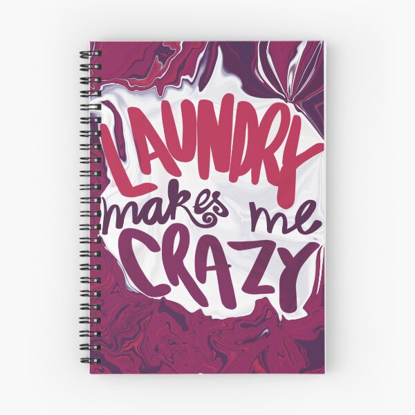 Item preview, Laundry makes me crazy red/purple abstract fluid art designed and sold by chuckletuckle.