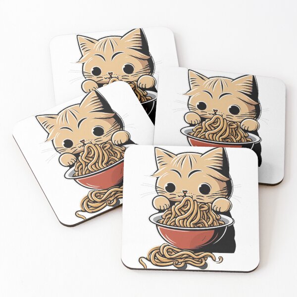 Item preview, cat eating spaghetti, Entertaining designed and sold by Benjamin Christopher.