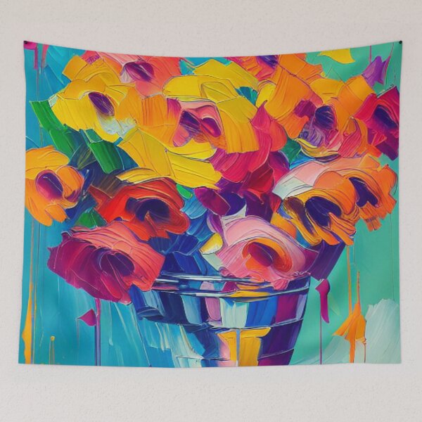 Item preview, lovely flowers basket designed and sold by HOMEDESIGNPRINT.