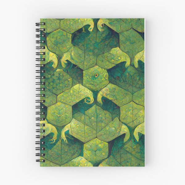 Item preview, Green Hexagon Chameleon Scales Repeating Pattern designed and sold by chamlogic.