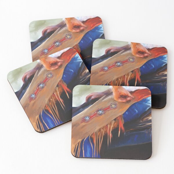 Item preview, Stars and Stripes Cowboy and western horse painting designed and sold by Michelle Wrighton.