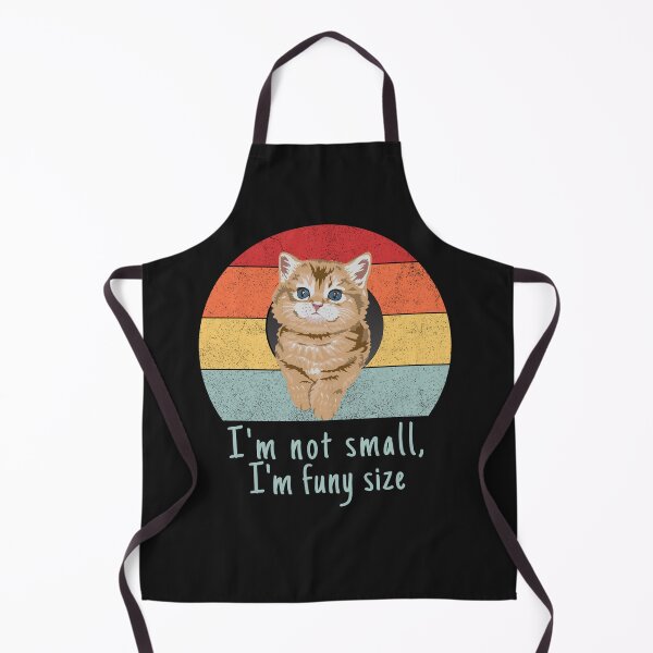 Item preview, Cat I'm not small, I'm fun size Kitty Retro Sun set designed and sold by FreeMind-Design.