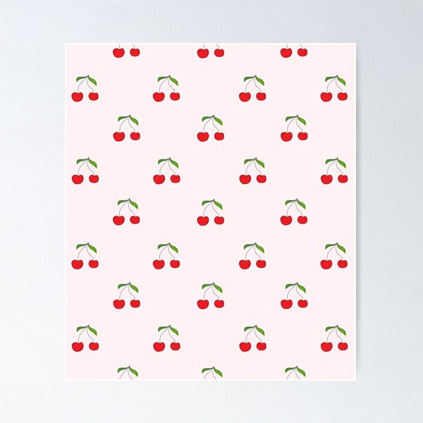 Cute Cherry Print Coquette Pattern