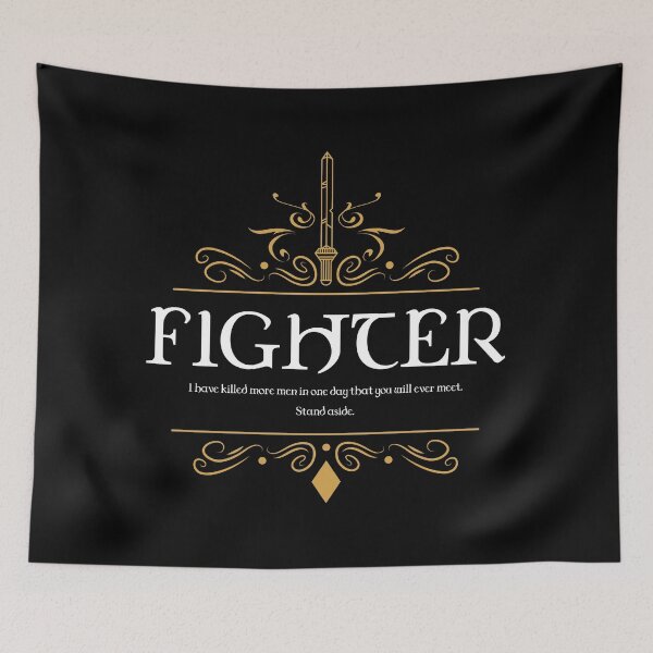 Item preview, RPG Fighter Fighters Quote Tabletop RPG Addict designed and sold by pixeptional.