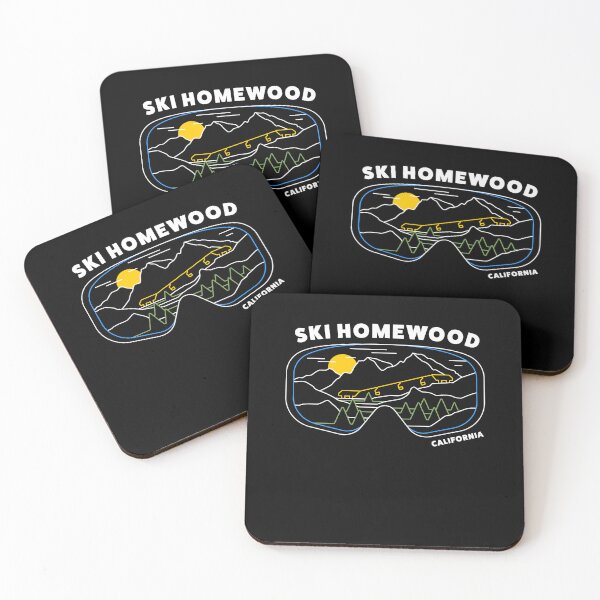 Item preview, Retro Ski Homewood California Ski Resort Lake Tahoe - US Ski Resort - Skiing Snowboarding Stickers designed and sold by BronsonLockwood.
