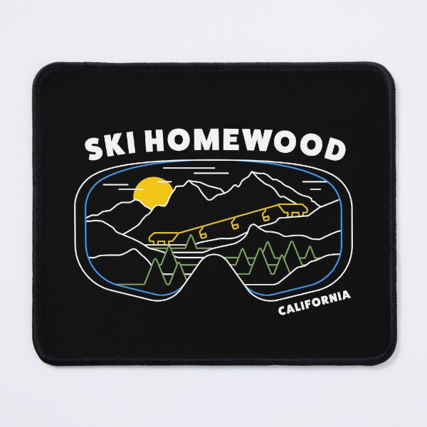 Item preview, Retro Ski Homewood California Ski Resort Lake Tahoe - US Ski Resort - Skiing Snowboarding Stickers designed and sold by BronsonLockwood.