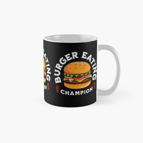 Item preview, Burger Eating Champion - Funny Fast Food designed and sold by TheButtonCrew.