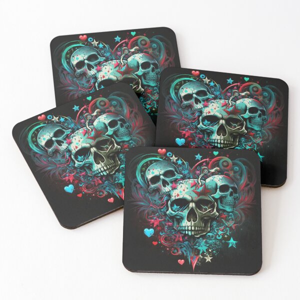 Aperçu de l'œuvre Graffiti Style Skull and Heart Design V.2 créée et vendue par scollum.