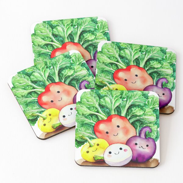 Item preview, Happy Vegetable Family designed and sold by TheGardenArtist.