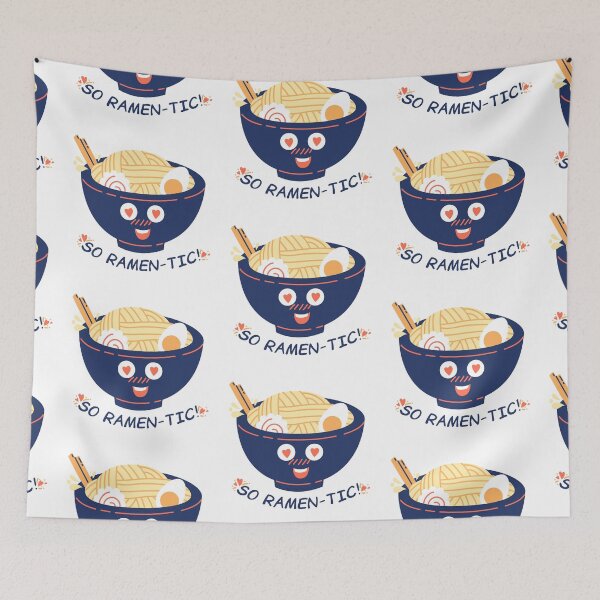 Item preview, Funny Food Pun - So Ramen-tic designed and sold by greenoriginals.