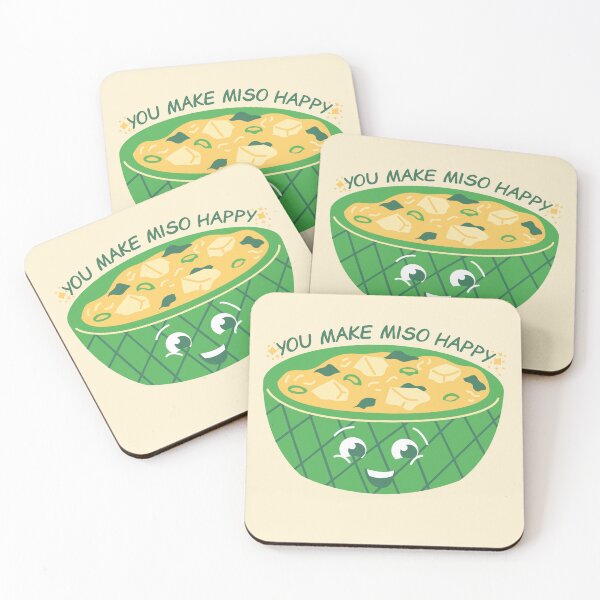 Item preview, Funny Food Pun - You Make Miso Happy designed and sold by greenoriginals.