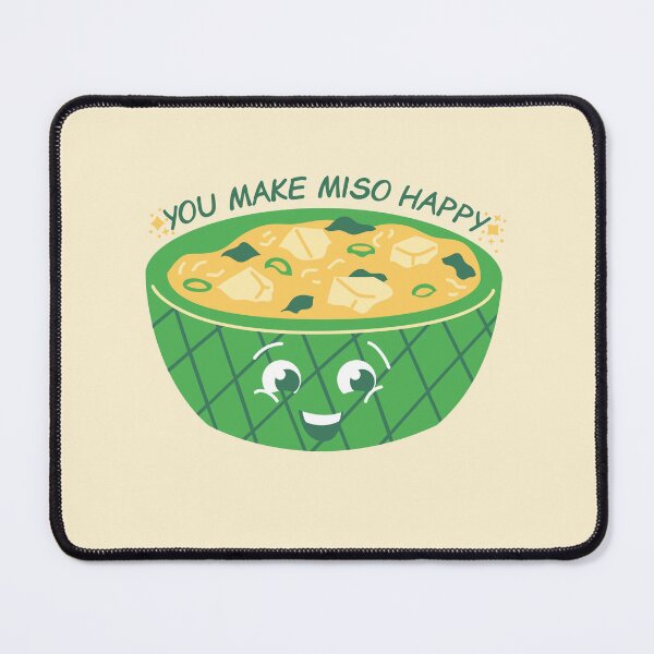 Item preview, Funny Food Pun - You Make Miso Happy designed and sold by greenoriginals.