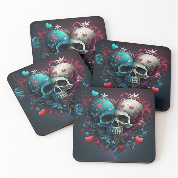 Aperçu de l'œuvre Graffiti Style Skull and Heart Design créée et vendue par scollum.