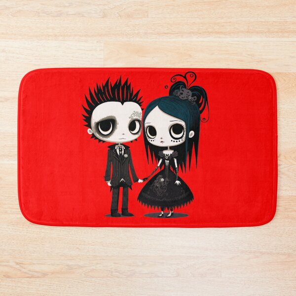Item preview, Cartoon goth couple designed and sold by Simone Davino.