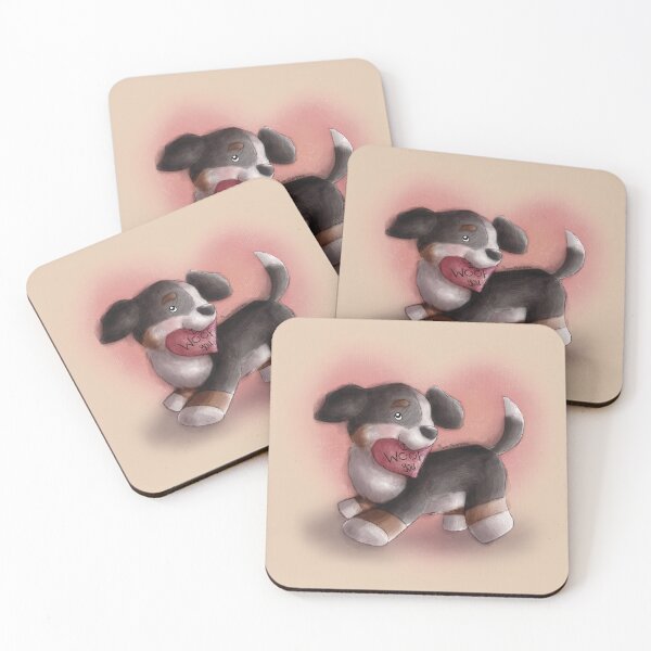 Item preview, I WOOF You! - Bernese Mountain Dog Puppy (HOPPIG) designed and sold by punnybunnystudio.