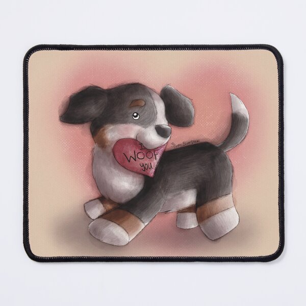 Item preview, I WOOF You! - Bernese Mountain Dog Puppy (HOPPIG) designed and sold by punnybunnystudio.