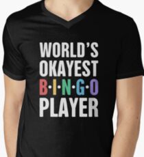Funny Bingo Player Design Men's V-Neck T-Shirt