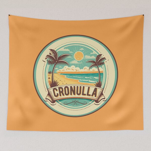 Item preview, Palmas retro de la playa de Cronulla designed and sold by Fallowfields.
