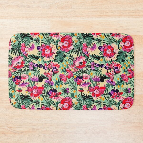 Item preview, 1940s Inspired Textile Print | Multicolored Abstract Flowers III designed and sold by clubnoirai.