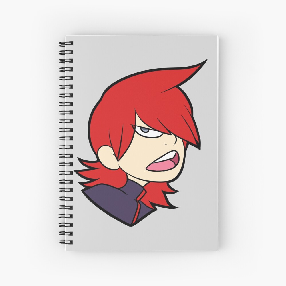 Trainer Red Bust Spiral Notebook for Sale by Draikinator