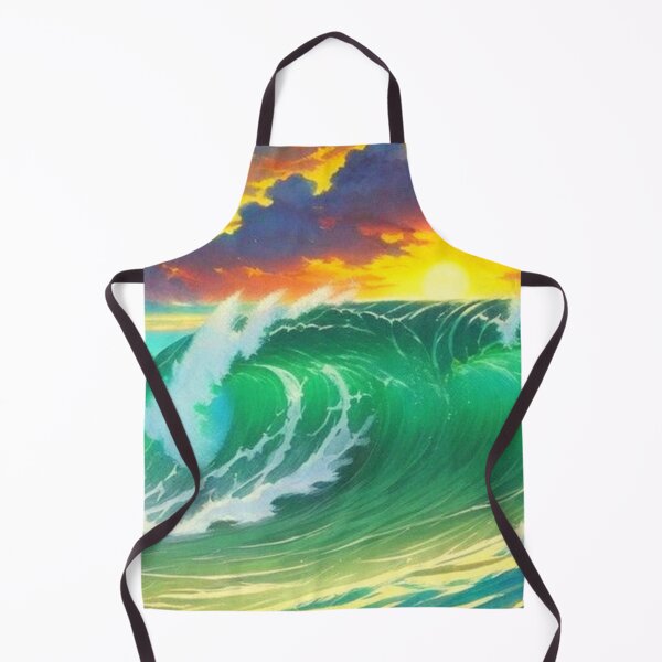 Item preview, beautiful waves and sunset Anime scenery designed and sold by hedoniism-shop.