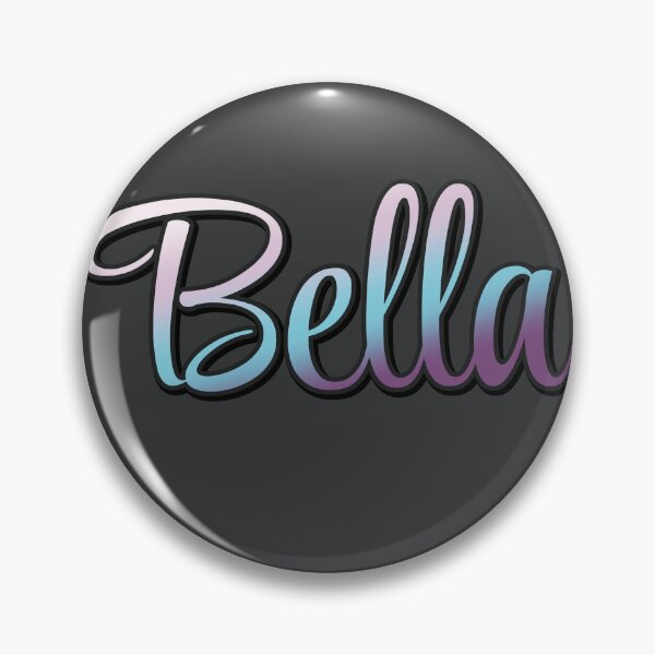 Item preview, Pretty Script Bella Typographic Name in Cool Colors designed and sold by AloraDawnEve.