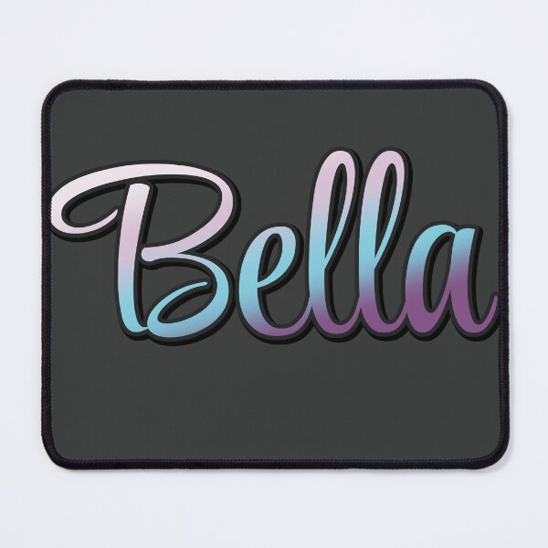 Item preview, Pretty Script Bella Typographic Name in Cool Colors designed and sold by AloraDawnEve.