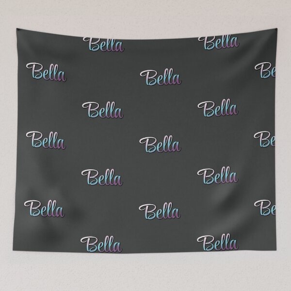 Item preview, Pretty Script Bella Typographic Name in Cool Colors designed and sold by AloraDawnEve.