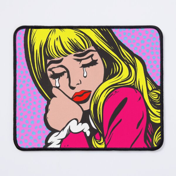 Item preview, Blonde Bangs Crying Comic Girl designed and sold by turddemon.