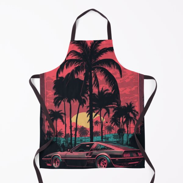 Item preview, Ferrari Synthwave Retro Car designed and sold by yaekus.