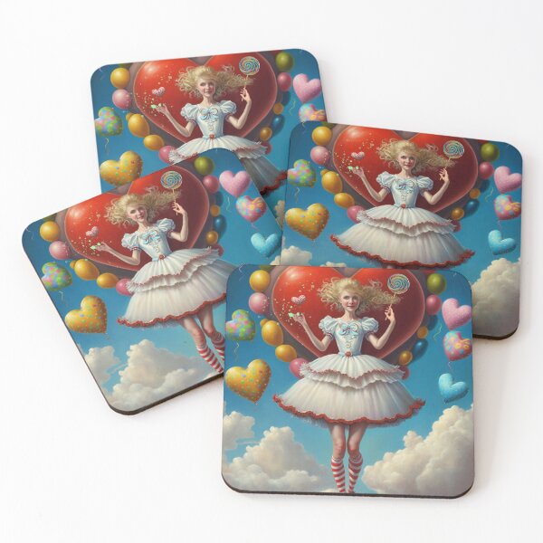 Item preview, Pop Valentine Sticker Pop Valentine Day Flying Valentine Heart designed and sold by Art.Fusion.Studio.
