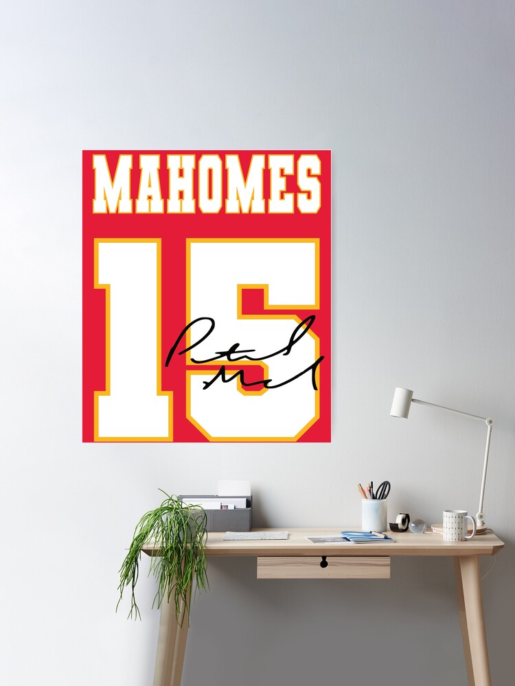 Patrick Mahomes 15 Kansas City Chiefs football poster shirt