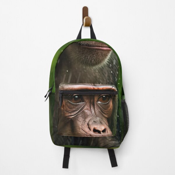 Item preview, Monkey Contemplating in Rainforest Heavy Rain in Jungle designed and sold by ImageVortex.