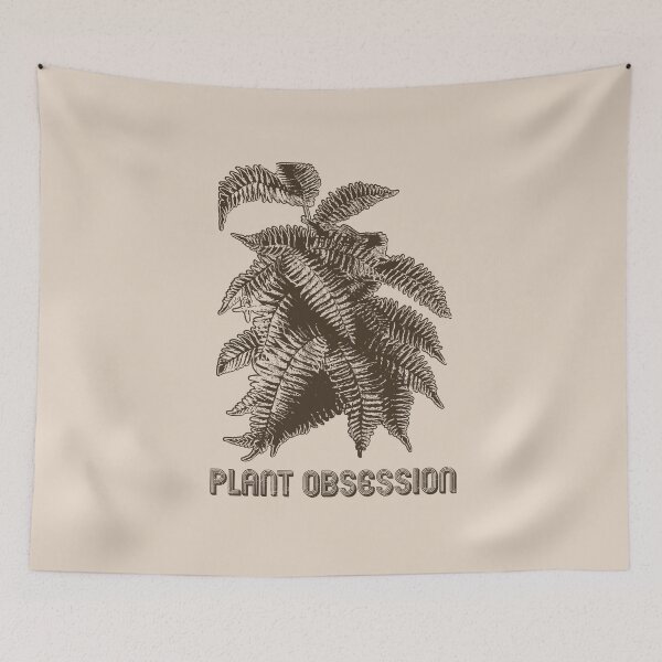 Item preview, Plant Obsessed | Brown Artwork | designed and sold by VintagePlantJoy.