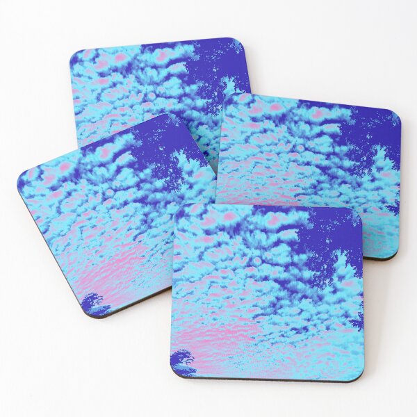 Item preview, Pink and Blue Mackerel Sky - Art designed and sold by jolabrese.