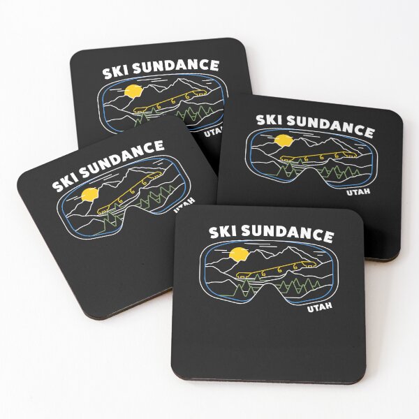 Item preview, Retro Ski Sundance Utah Ski Resort - US Ski Resort - Skiing Snowboarding Stickers designed and sold by BronsonLockwood.