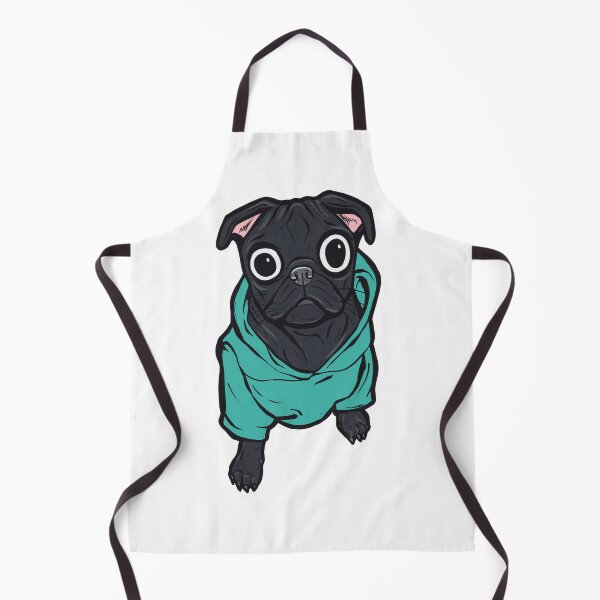 Item preview, Black Pug Hoodie designed and sold by turddemon.