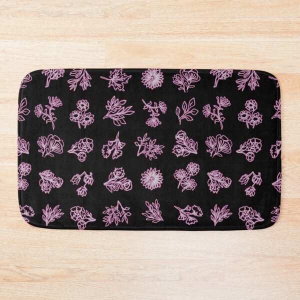 Item preview, Boho Flowers vintage pink line art designed and sold by chuckletuckle.