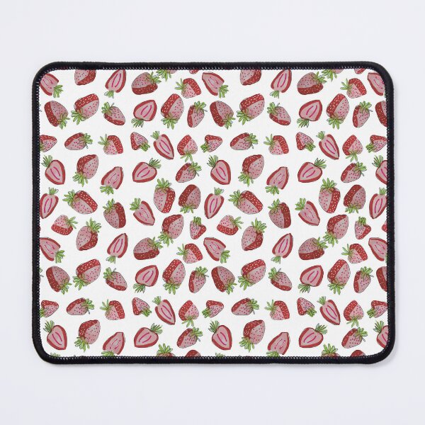 Item preview, Strawberry Repeat Pattern designed and sold by GingaNinjaDraws.