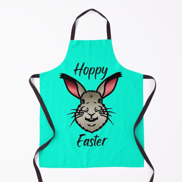 Item preview, HOPPY EASTER - A smiling, happy bunny rabbit designed and sold by LadySquiggle.